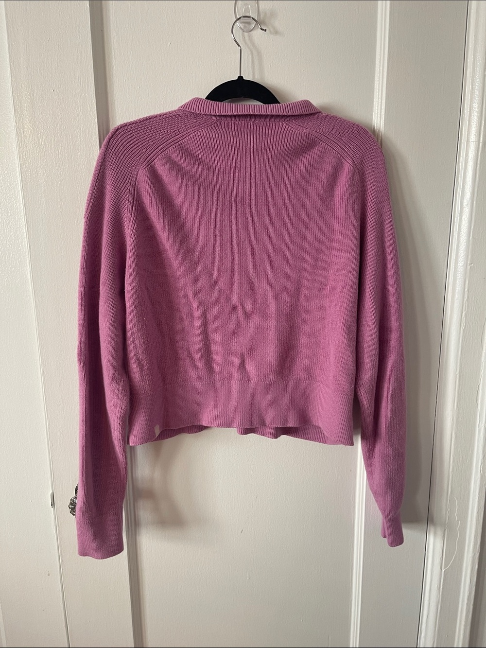 lululemon athletica Pink Collared Cropped Merino-Blend Sweater - Picture 9 of 9
